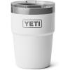 YETI Rambler 16 oz Stackable Tumbler, Vacuum Insulated, Stainless Steel with MagSlider Lid(White)