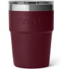 YETI Rambler 16 oz Stackable Tumbler, Vacuum Insulated, Stainless Steel with MagSlider Lid(Wild Vine Red)