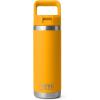 YETI Rambler 18 oz Bottle, Vacuum Insulated, Stainless Steel with Straw Cap, Moon Dust(Beekeeper)