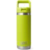 YETI Rambler 18 oz Bottle, Vacuum Insulated, Stainless Steel with Straw Cap, Moon Dust(Chartreuse)