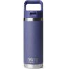 YETI Rambler 18 oz Bottle, Vacuum Insulated, Stainless Steel with Straw Cap, Moon Dust(Moon Dust – Textured)