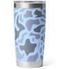 YETI Rambler 20 oz Stainless Steel Vacuum Insulated Tumbler w/MagSlider Lid(Blue Camo)