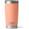 YETI Rambler 20 oz Stainless Steel Vacuum Insulated Tumbler w/MagSlider Lid(Low Country Peach)