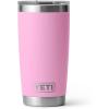 YETI Rambler 20 oz Stainless Steel Vacuum Insulated Tumbler w/MagSlider Lid(Power Pink)