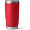YETI Rambler 20 oz Stainless Steel Vacuum Insulated Tumbler w/MagSlider Lid(Rescue Red)