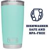 YETI Rambler 20 oz Stainless Steel Vacuum Insulated Tumbler w/MagSlider Lid(Seafoam)