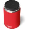YETI Rambler 24 oz Food Jar, Vacuum Insulated, Stainless Steel, With Airtight Lid, Black Forest Green(Rescue Red)