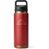 YETI Rambler 26 oz Bottle, Vacuum Insulated, Leakproof, Stainless Steel with Chug Cap(Folds of Honor – Brick)