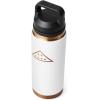 YETI Rambler 26 oz Bottle, Vacuum Insulated, Leakproof, Stainless Steel with Chug Cap(Folds of Honor – White)