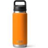 YETI Rambler 26 oz Bottle, Vacuum Insulated, Leakproof, Stainless Steel with Chug Cap(King Crab)