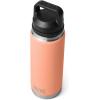 YETI Rambler 26 oz Bottle, Vacuum Insulated, Leakproof, Stainless Steel with Chug Cap(Lowcountry Peach)