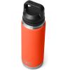 YETI Rambler 26 oz Bottle, Vacuum Insulated, Leakproof, Stainless Steel with Chug Cap(Papaya)