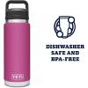 YETI Rambler 26 oz Bottle, Vacuum Insulated, Leakproof, Stainless Steel with Chug Cap(Prickly Pear)