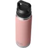 YETI Rambler 26 oz Bottle, Vacuum Insulated, Leakproof, Stainless Steel with Chug Cap(Sandstone Pink)