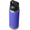 YETI Rambler 26 oz Bottle, Vacuum Insulated, Leakproof, Stainless Steel with Chug Cap(Ultramarine Violet)