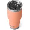 YETI Rambler 30 oz Stainless Steel Vacuum Insulated Tumbler w/MagSlider Lid, Seafoam(Low Country Peach)