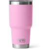 YETI Rambler 30 oz Stainless Steel Vacuum Insulated Tumbler w/MagSlider Lid, Seafoam(Power Pink)