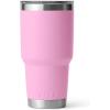 YETI Rambler 30 oz Stainless Steel Vacuum Insulated Tumbler w/MagSlider Lid, Seafoam(Power Pink)
