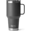 YETI Rambler 30 oz Travel Mug, Stainless Steel, Vacuum Insulated with Stronghold Lid(Charcoal)