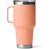 YETI Rambler 30 oz Travel Mug, Stainless Steel, Vacuum Insulated with Stronghold Lid(Lowcountry Peach)