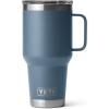 YETI Rambler 30 oz Travel Mug, Stainless Steel, Vacuum Insulated with Stronghold Lid(Nordic Blue)