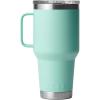 YETI Rambler 30 oz Travel Mug, Stainless Steel, Vacuum Insulated with Stronghold Lid(Seafoam)
