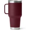 YETI Rambler 30 oz Travel Mug, Stainless Steel, Vacuum Insulated with Stronghold Lid(Wild Vine Red)