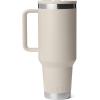 YETI Rambler 40 oz Travel Mug with Flip Straw Lid – Stainless Steel, Vacuum Insulated, Leakproof, Cup Holder Friendly(Cape Taupe)
