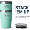 YETI Rambler 8 oz Stackable Cup, Stainless Steel, Vacuum Insulated Espresso Cup with MagSlider Lid(Seafoam)