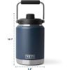 YETI Rambler Half Gallon Jug 2.0, Vacuum Insulated, Leakproof, Stainless Steel with MagCap, Black(Black Forest Green)