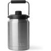 YETI Rambler Half Gallon Jug 2.0, Vacuum Insulated, Leakproof, Stainless Steel with MagCap, Black(Stainless)