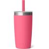YETI Rambler Jr. 10 Oz Tumbler with Silicone Straw Lid(Tropical Pink)