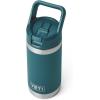 YETI Rambler Jr. 12 oz Kids Bottle, with Straw Cap(Agave Teal)
