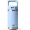 YETI Rambler Jr. 12 oz Kids Bottle, with Straw Cap(Big Sky Blue)