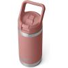 YETI Rambler Jr. 12 oz Kids Bottle, with Straw Cap(Sandstone Pink)