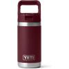 YETI Rambler Jr. 12 oz Kids Bottle, with Straw Cap(Wild Vine Red)