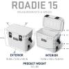 YETI Roadie 15 Hard Cooler with DoubleDuty Shoulder Strap(White)