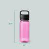 YETI Yonder Water Bottle with Yonder Chug Cap, Lightweight, Leakproof and BPA-Free(Power Pink)