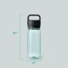 YETI Yonder Water Bottle with Yonder Chug Cap, Lightweight, Leakproof and BPA-Free(Seafoam)