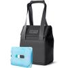 YETI Daytrip 14L Insulated Soft Cooler Tote Bag, Charcoal with 4 lb ICE Block Refreezable Reusable Cooler Ice Pack