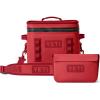 YETI Hopper Flip 12 Portable Cooler with Sidekick Dry 3L Gear Case, Rescue Red