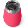 YETI Rambler 10 oz Wine Tumbler, Vacuum Insulated, Stainless Steel with MagSlider Lid, Navy(Bimini Pink)