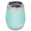 YETI Rambler 10 oz Wine Tumbler, Vacuum Insulated, Stainless Steel with MagSlider Lid, Navy(Seafoam)