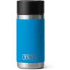YETI Rambler 12 oz Bottle, Stainless Steel, Vacuum Insulated, with Hot Shot Cap(Big Wave Blue)