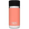 YETI Rambler 12 oz Bottle, Stainless Steel, Vacuum Insulated, with Hot Shot Cap(Coral)