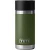 YETI Rambler 12 oz Bottle, Stainless Steel, Vacuum Insulated, with Hot Shot Cap(Highlands Olive)