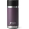 YETI Rambler 12 oz Bottle, Stainless Steel, Vacuum Insulated, with Hot Shot Cap(Nordic Purple)
