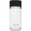 YETI Rambler 12 oz Bottle, Stainless Steel, Vacuum Insulated, with Hot Shot Cap(White)