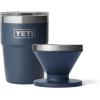 YETI Rambler 16 oz Stackable Tumbler, Stainless Steel, Vacuum Insulated with MagSlider Lid Pour Over Coffee Maker Accessory Ramblers, Navy