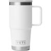 YETI Rambler 20 oz Travel Mug with Flip Straw Lid – Stainless Steel, Vacuum Insulated, Leakproof, Cup Holder Friendly(White)